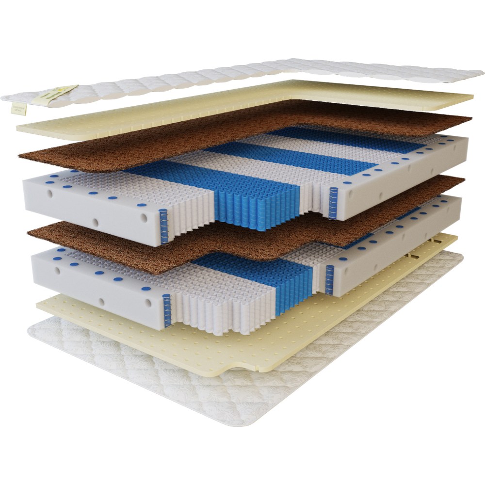 Матрас Medium soft mix micro 30sm v2. Слои