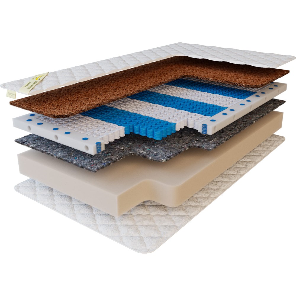 Матрас Useful foam hybrid v2. Слои